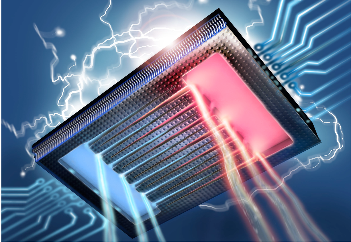 Microfluidic cooling of electronics